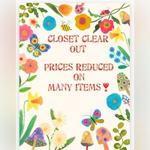 🔥🔥CLOSET CLEAR OUT SALE❣️ Prices ⬇️ & $4.99 shipping Time is limited TODAY ONLY